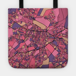 Sofia Map Pattern in Purple & Pink Tote