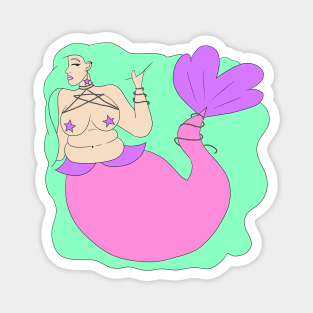 Curvy Mermaid Magnet