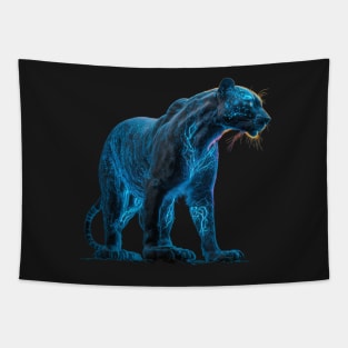 Majestic black jaguar Tapestry