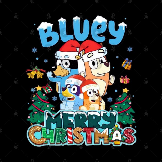 bluey merry christmas by GapiKenterKali