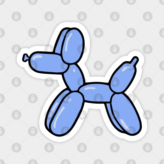 Blue Balloon Dog Magnet by ShayliKipnis