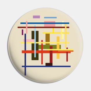 Bauhaus Color Construct Pin