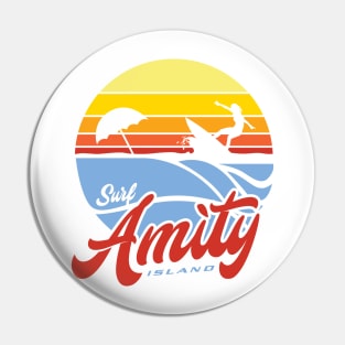 Surf Amity Island Pin