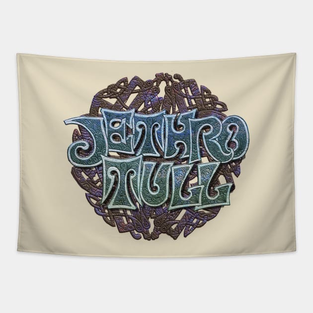 Jethro Tull Iron Celtic Design Tapestry by MichaelaGrove