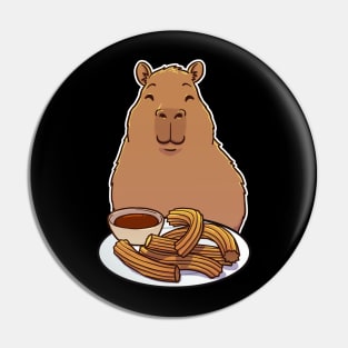 Capybara Churros Pin