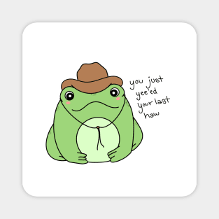 frog cowboy Magnet