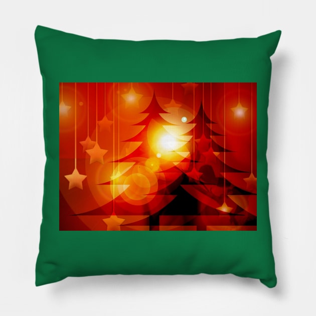 Christmas Tree - Merry Christmas Pillow by Pop Cult Store