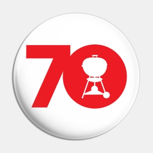 Weber 70th anniversary Pin