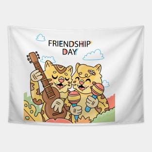 Cheetah Friendship Day Tapestry