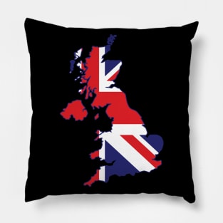 Map of UK with British Pillow