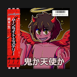 Vaporwave anime aesthetic boy devil angel T-Shirt