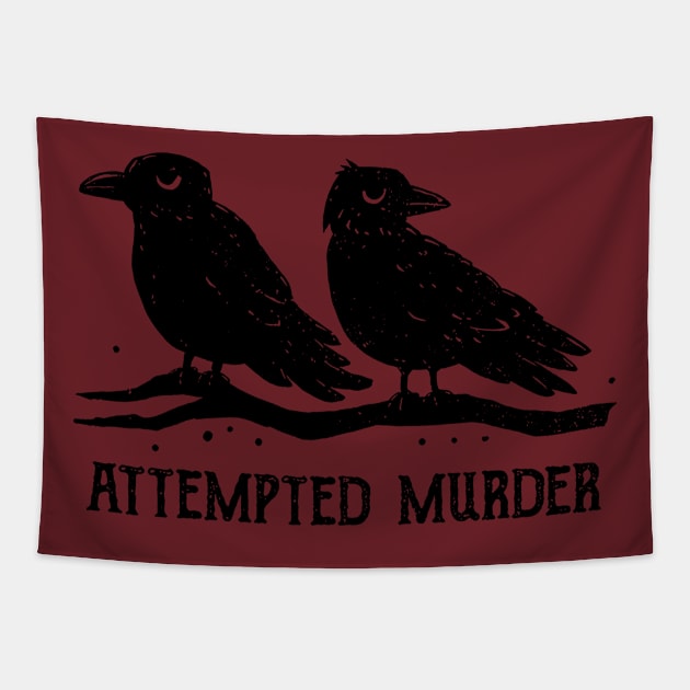 Attempted Murder Tapestry by TWISTED home of design