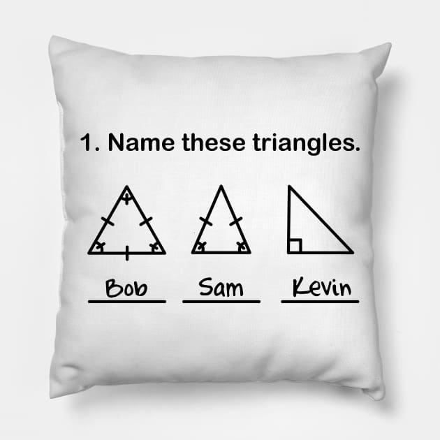 Name These Triangles Pillow by DetourShirts