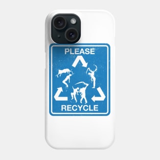 Necrocycle - blue Phone Case