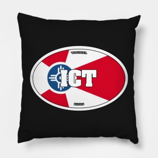 Wichita Flag Travel Sticker Pillow