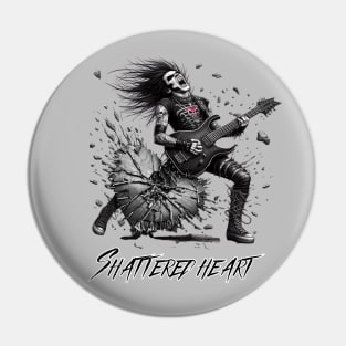 Shattered Heart Pin