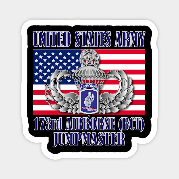 173rd Airborne Brigade- Jumpmaster (Master Wings) Magnet by Relaxed Lifestyle Products