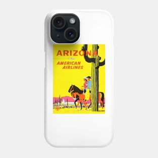 Vintage Arizona American Airlines Travel Art Phone Case