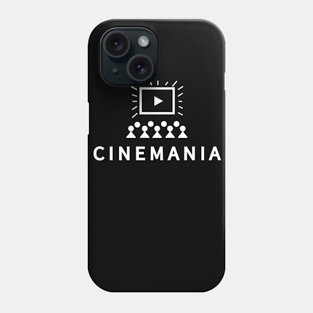 Cinemania Classic White Logo T-Shirt Phone Case by Cinemania World