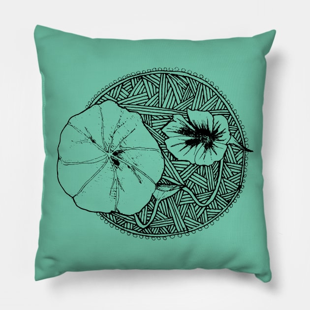 Nasturtium Pillow by FrejaFly