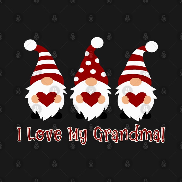 I Love My Grandma with Love Gnomes by tropicalteesshop