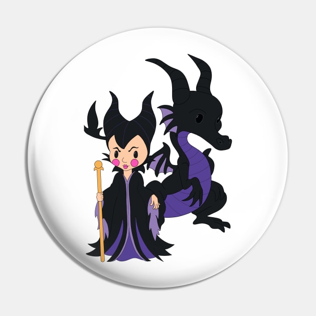 Malificent Pin by BeckyDesigns