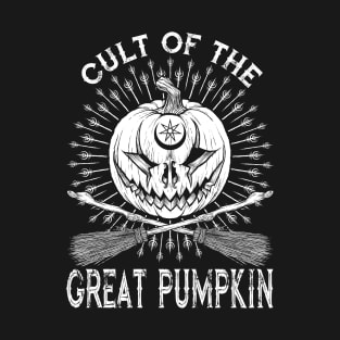 Cult of the Great Pumpkin Crossed Brooms T-Shirt