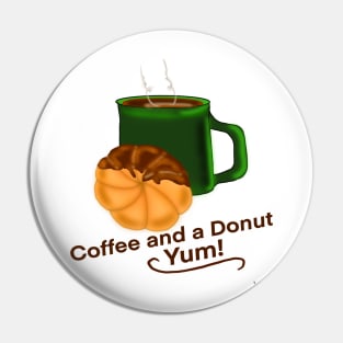 Coffee and a Donut Pin