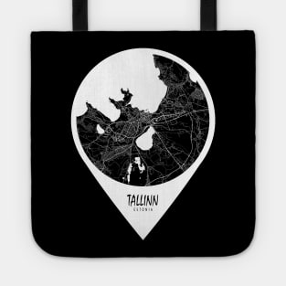 Tallinn, Estonia City Map - Travel Pin Tote