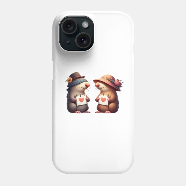 Moles on a Blind Date Phone Case by Dmytro