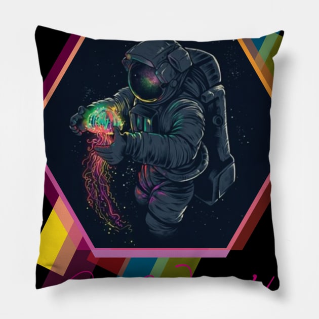 Space It's My World Pillow by Fouadart