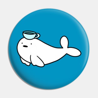 Teacup Baby Harp Seal Pin