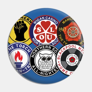 Northern soul Clubs Pin