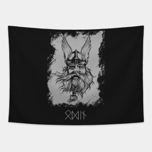 Odin or Wodan Viking Warrior Ragnar Norse Valhalla T-Shirt Tapestry