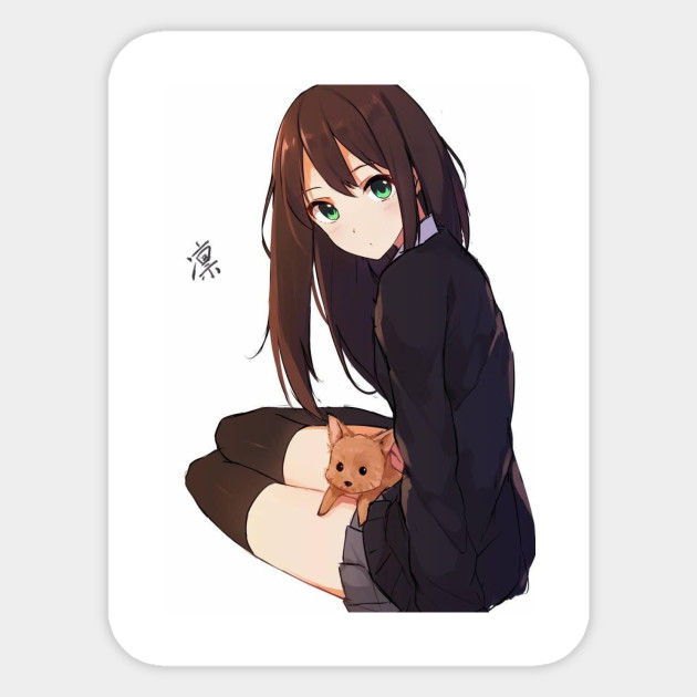 Anime Girl Anime Lovely Girl Sticker Teepublic