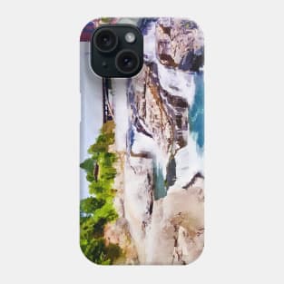 Spokane River Falls Watercolor Phone Case