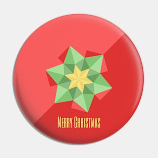 Merry Christmas Star Pin