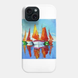 Schooners on the roadstead Phone Case