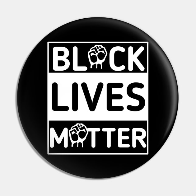 BLM | Black Lives Matter | Raised Clenched Fist | A Call for Equality Pin by PraiseArts 