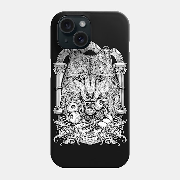 Wolves enjoy eating Phone Case by Winya