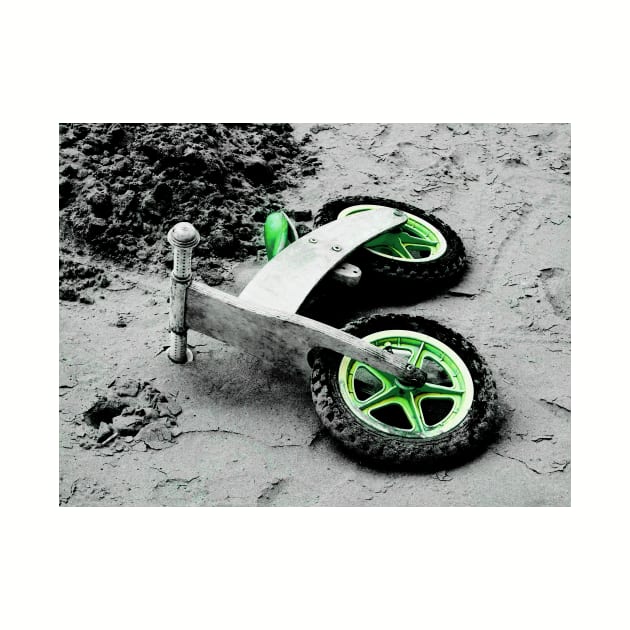 Green Wheels and Black Tyres by PictureNZ