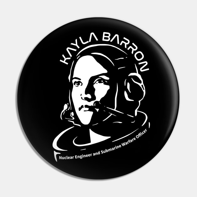 Women in Space: Kayla Barron Pin by photon_illustration