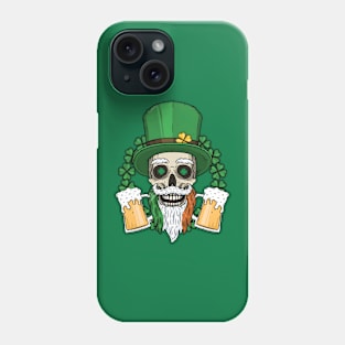 Skull St. Patricks Day Drunk Phone Case