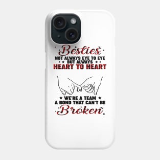 Bestie Shirt Not Always Eye To Eye But Always Heart To Heart Personalized Best Friend Phone Case