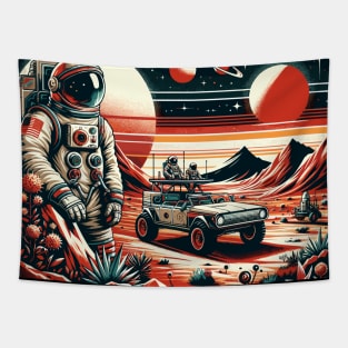 Red Planet Astronaut Rendezvous:  A NASA Martian Safari Tapestry