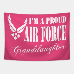 Best Gift for Granddaughter - I am a Proud Air Force Granddaughter Tapestry