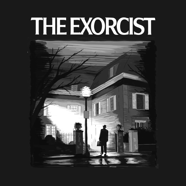 The Exorcist Illustration with title by burrotees