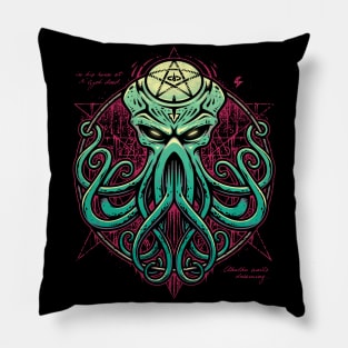 Cthulhu Awakens Pillow