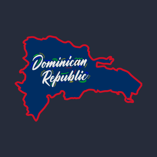 Festive Dominican Republic Caribbean Design by Brobocop