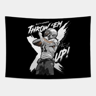 Alvin Kamara New Orleans Throw Up The X Tapestry